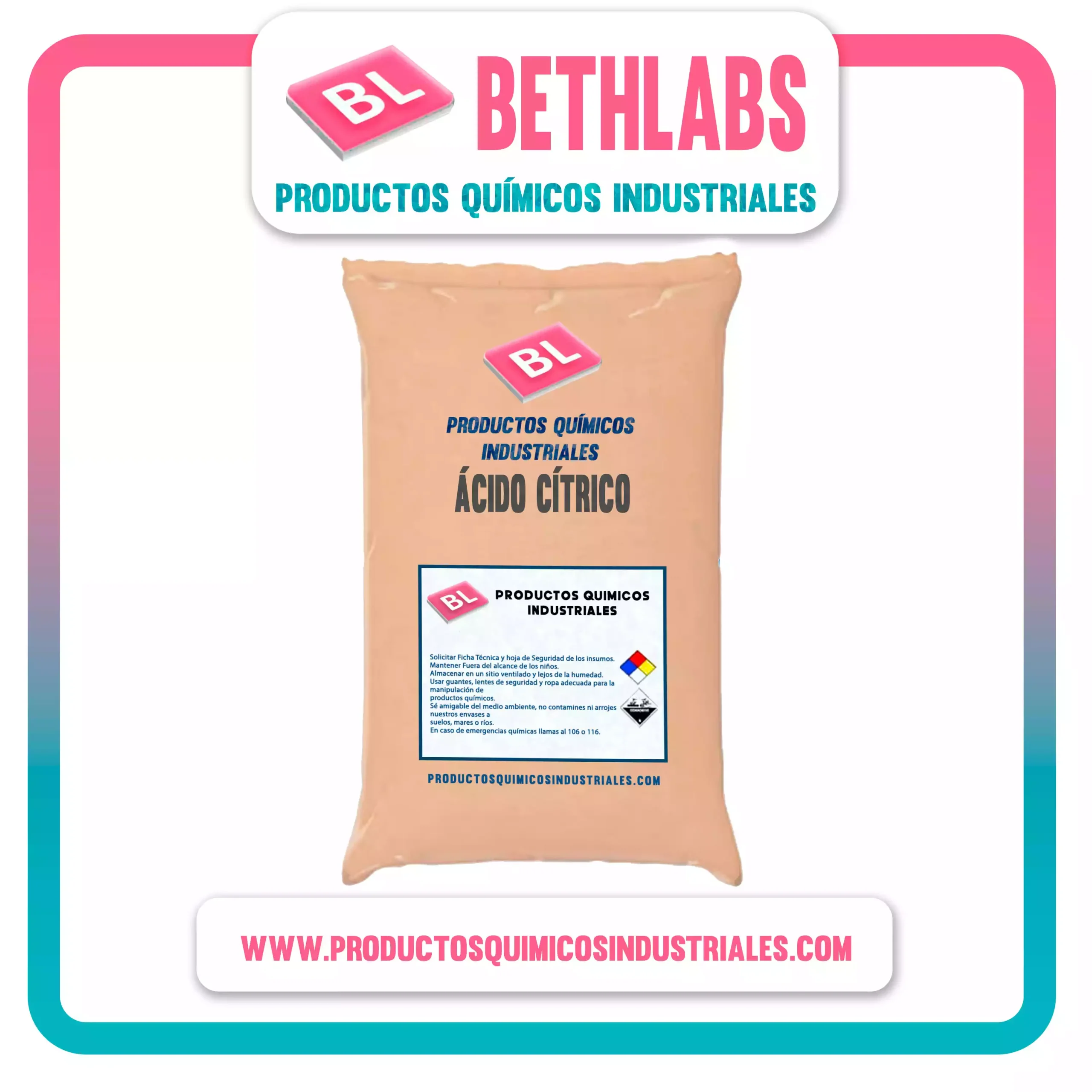 Ácido Cítrico en Perú | Venta y distribución - BETHLABS