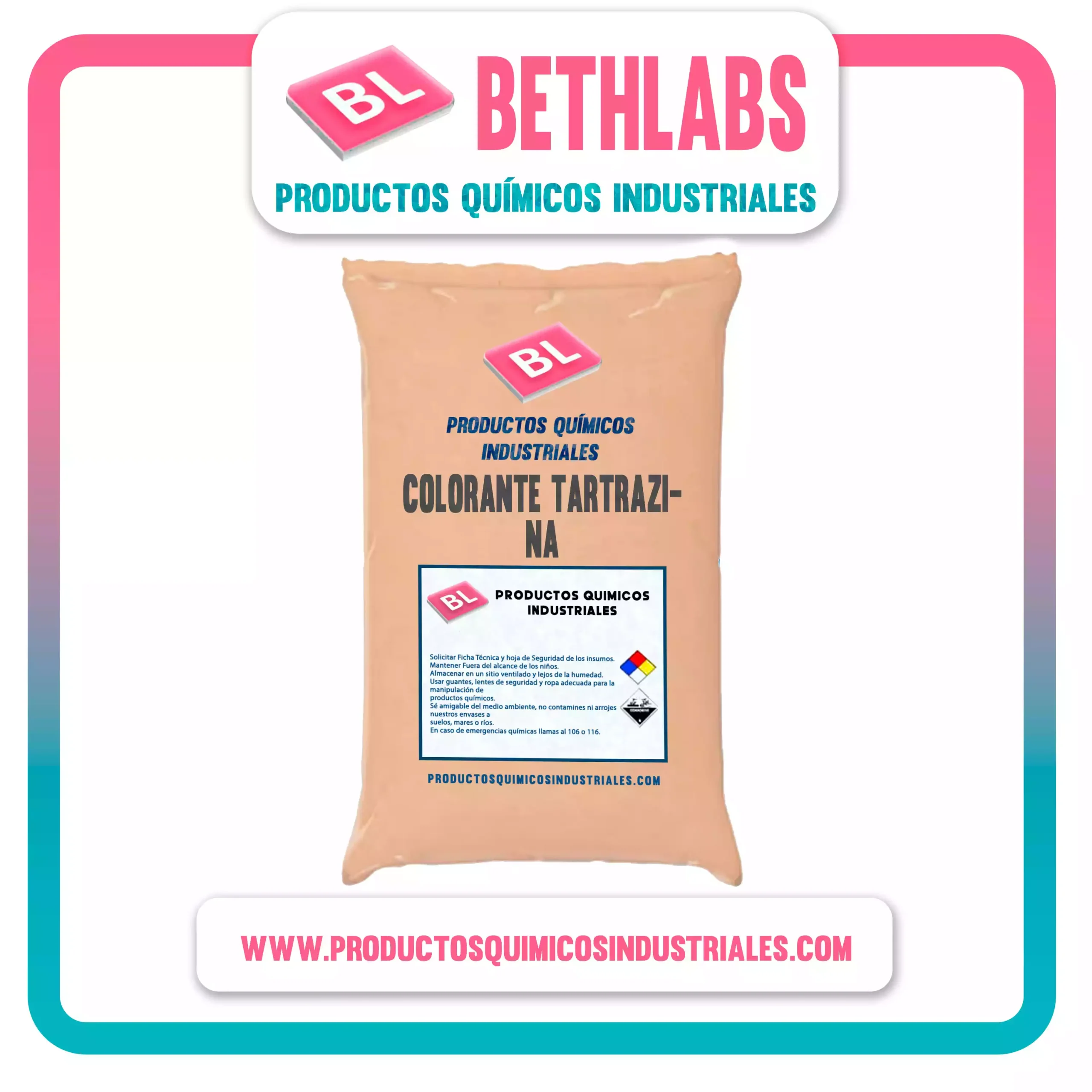 Colorante Tartrazina en Perú | Venta y distribución - BETHLABS